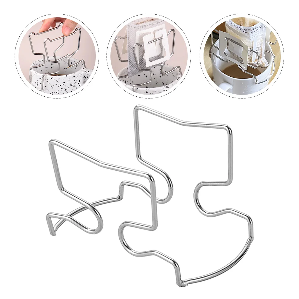 

Hanging Ear Coffee Drip Holder Premium Stainless Steel Coffee Filter Bag Rack Wear Resistant Not Easy to Deform Dripper Stand