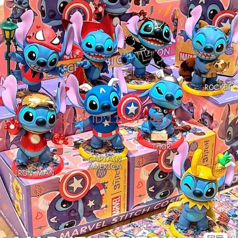 MARVEL Stitch コレクション 4個セット Disney - Marvel Stitch Cosbi Collection Figures - Blind Box