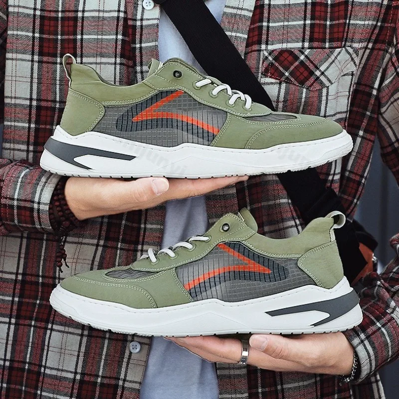 

Мужская повседневная парусиновая обувь, весна 2024, новый стиль, дышащая удобная обувь без шнуровки, модные трендовые легкие кроссовки на мягкой подошве