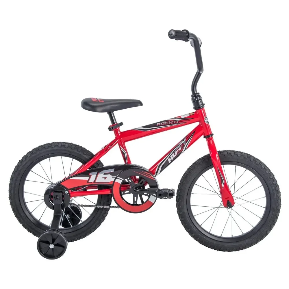 

Huffy 16 in. Rock It Boy Kids Bike, Ages 4+ Years, Red