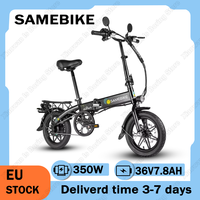 YINYU14-II Adult Foldable E-bike 350W Motor 36V7.8Ah Lithium Battery Electric Bicycle 14-inch City Commuter Tires Electric Bike