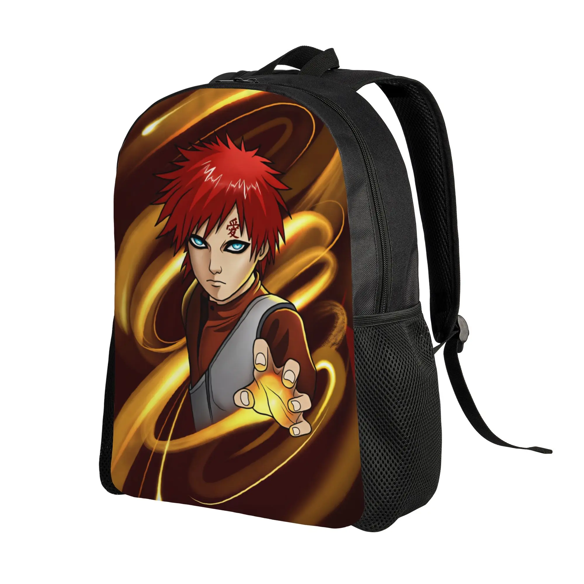 Uzumaki Gaara Kurama Shukaku Backpack  Outdoor Style Backpacks Male Pretty School Bags Custom Durable Rucksack