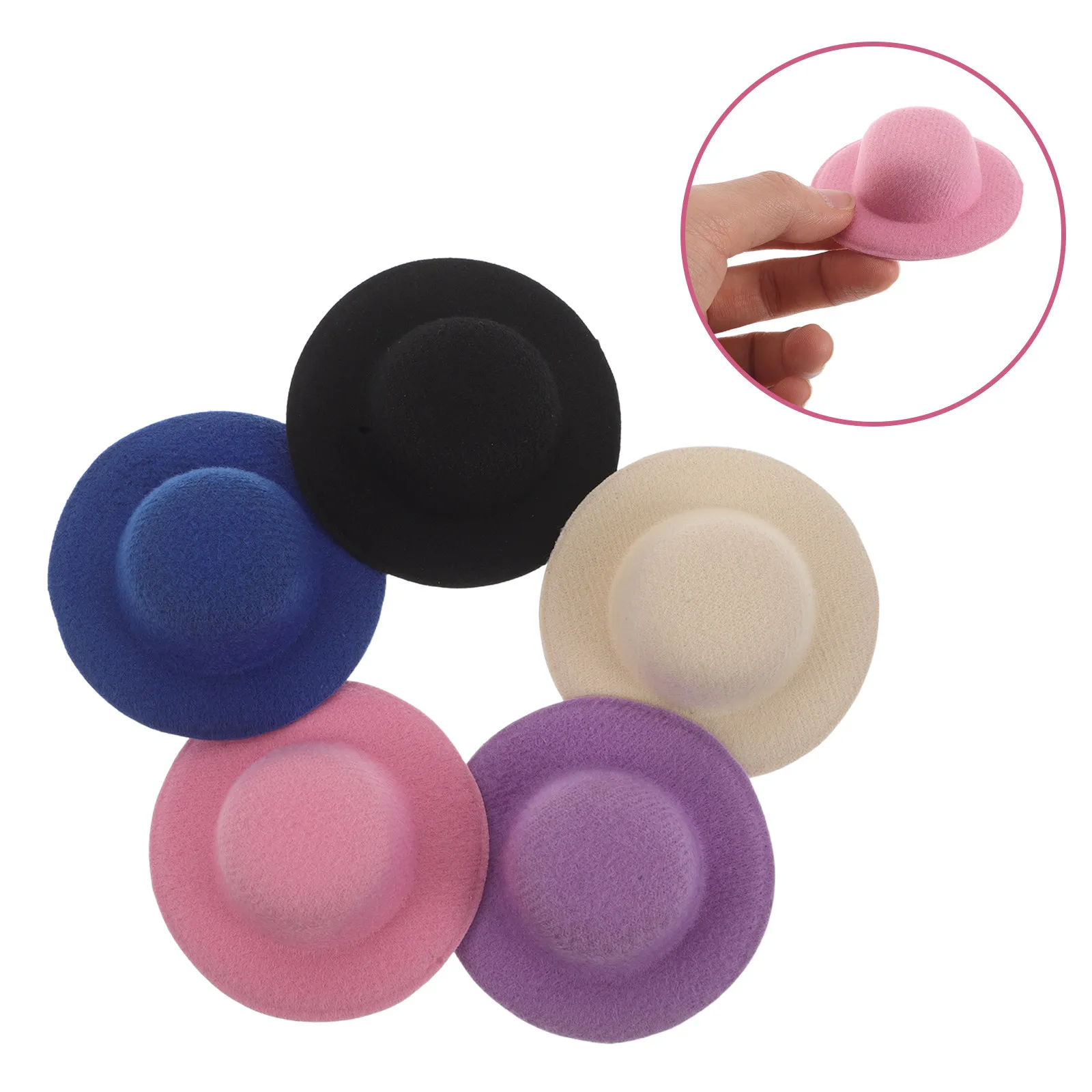 

15 миниатюрных шляпок для рукоделия, оптом, для кукольных домиков, аксессуары для рождественских вечеринок, маленькие шляпки для декора