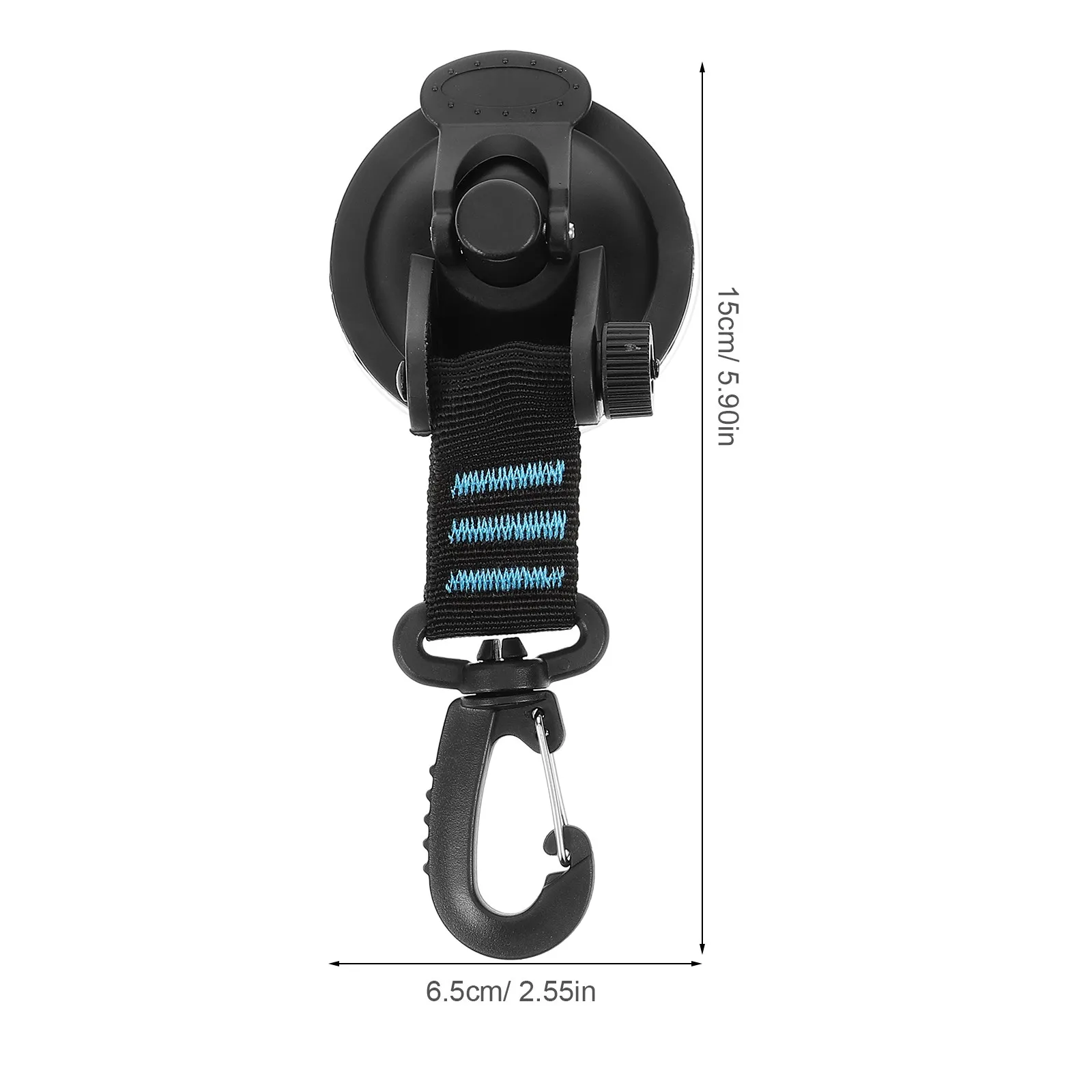 4Pcs Heavy Duty Suction Cup Hooks Strong Vacuum Adhesion for Car Window Tent Camping Outdoor Mounting No Drill Wall Hanging