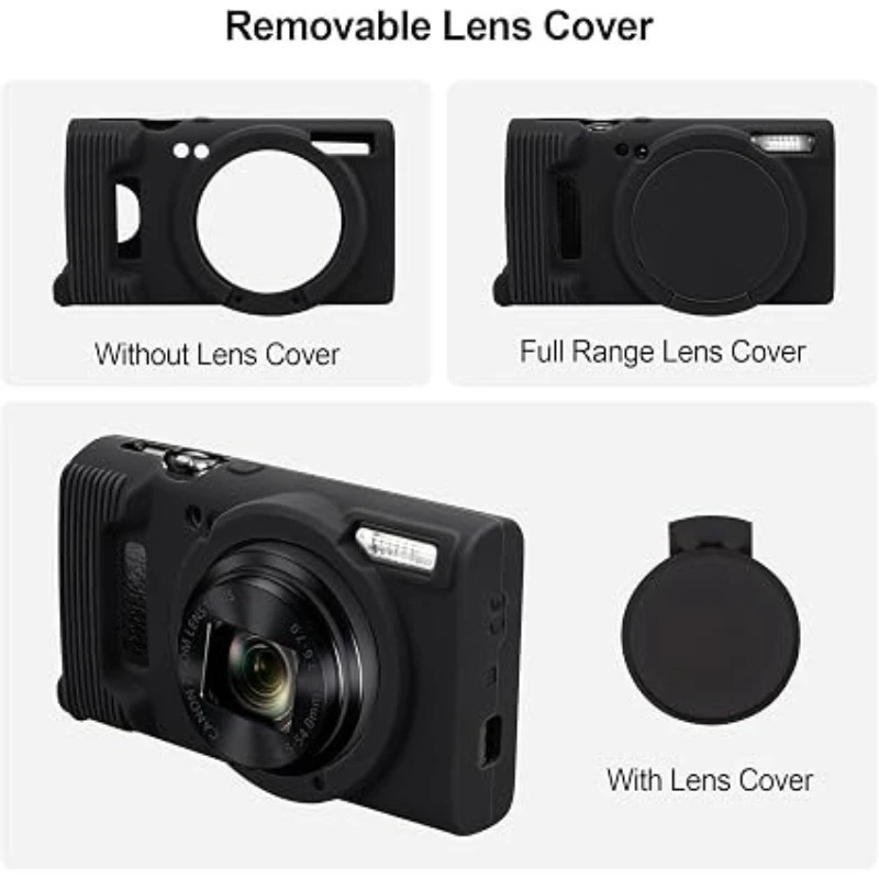 For Canon IXY 650 Soft Silicone Case Digital Camera Bag For PowerShot ELPH 360 HS Protective Cover For Canon IXUS 285 HS