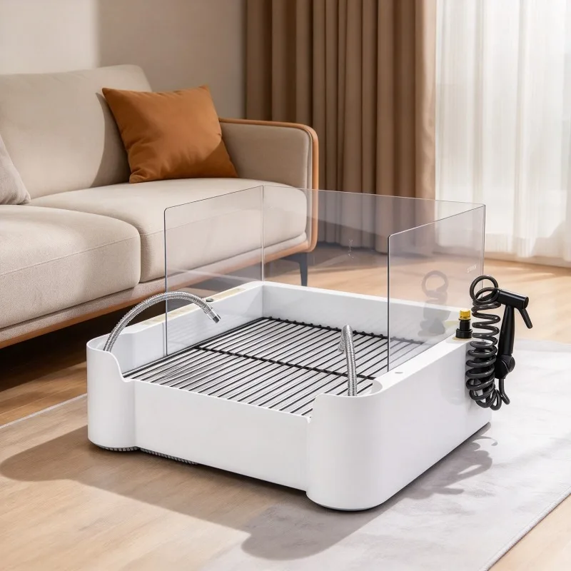 Dog Toilet Full Intelligent Induction Automatic Flushing Pet Toilet Special Indoor Cat Puppy Litter Box Pets Cleaning Products
