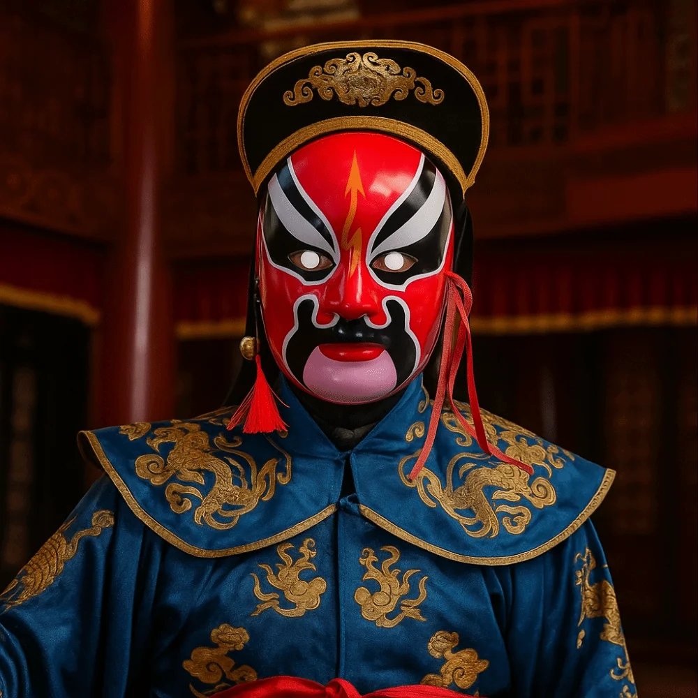 

Party Supplies Beijing Opera Mask Eye Mask Theatrical Traditional Craft Cosplay Prom Props Cultural Decorative Face Cover Gift