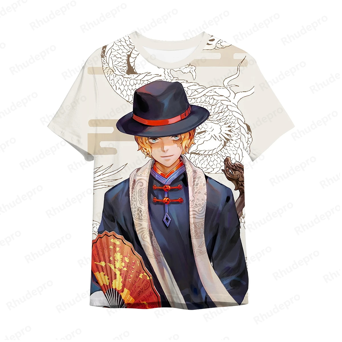 Macaco D. Luffy-Homens e Mulheres de Impressão 3D Anime T-shirt, One Piece, Top Grande, Cosplay, Rua das Crianças, Novo