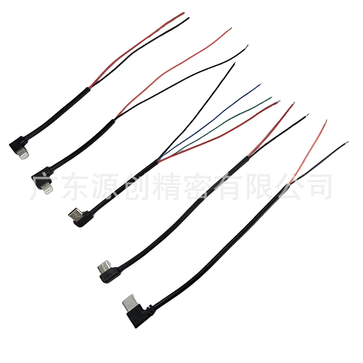 For TYPE-C side bend head charging silicone cable short glue TYPEC fast charging long glue backplane tail plug connector
