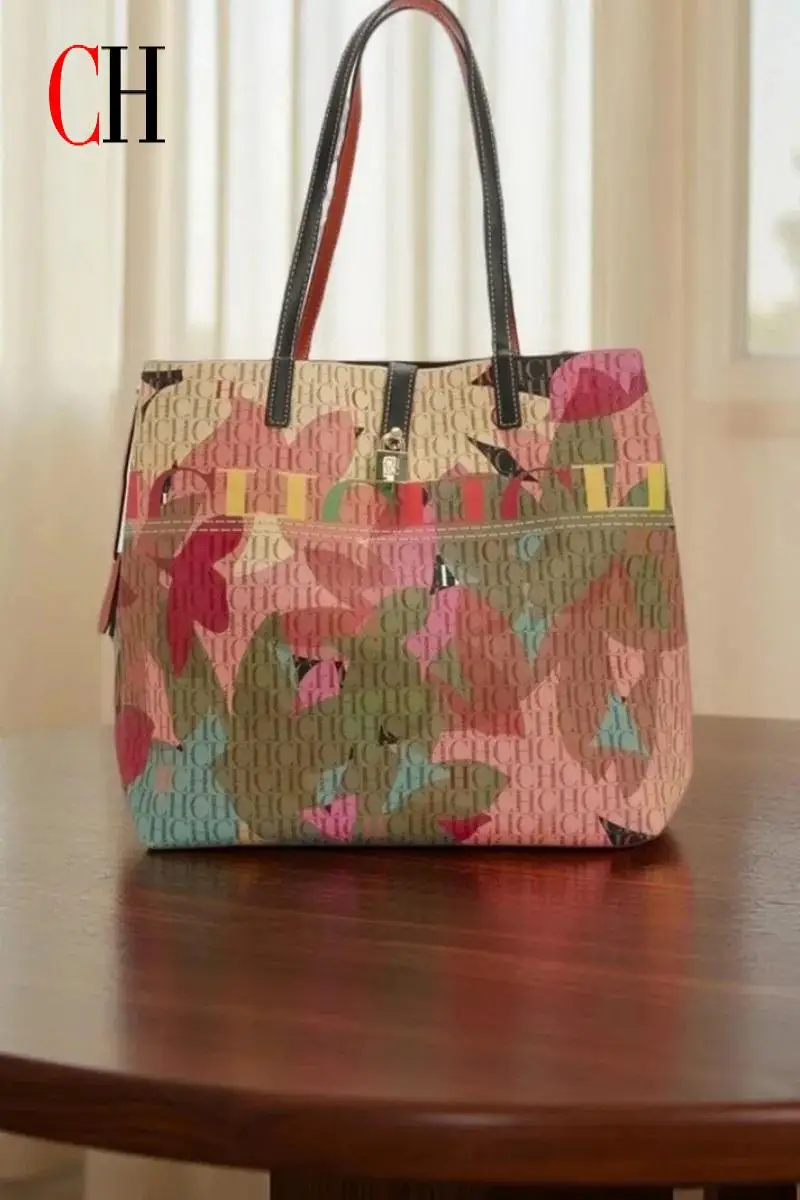 

High Quality Fashionable Handbag Luxury Brand with Lock Design Exquisite Large Capacity Multifunctional Casual Women's Handbag