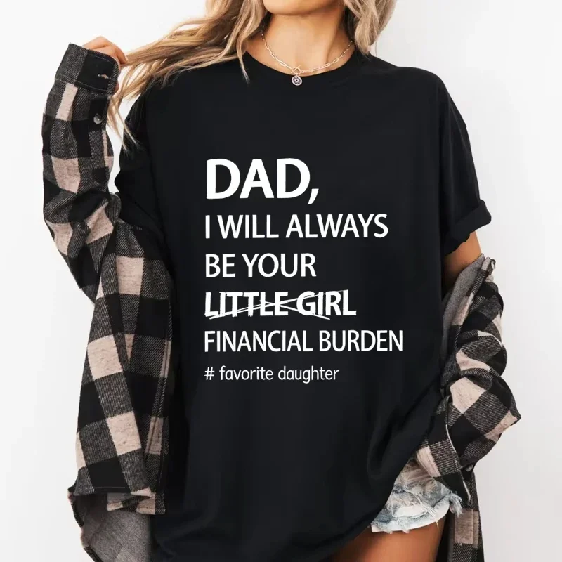 Humorous Father-Daughter Grandma's Favorite T Shirt Graphic Tees Funny Trendy T-shirts Men Women Short Sleeve Printed Tshirts
