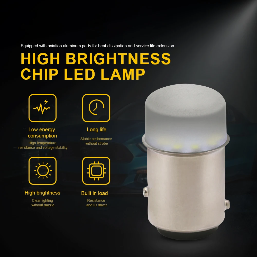 1156 LED 전구, 방향 지시등, 백색 자동차 역방향 브레이크 주차 램프, DRL 20... - 4