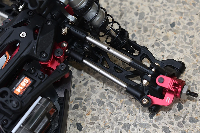 GPM roestvrijstalen verstelbare trekstangen voor LOSI 1/10 Lasernut Tenacity Ultra 4 - Automotive Racing Parts