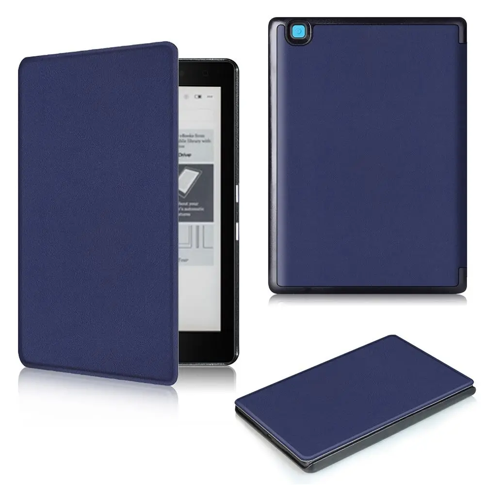 Auto Sleep/Wake 6 inch E-Reader Case Shockproof Anti-fall Folio Cover Ultra-thin Scratch-proof for Kobo Aura Edition 2
