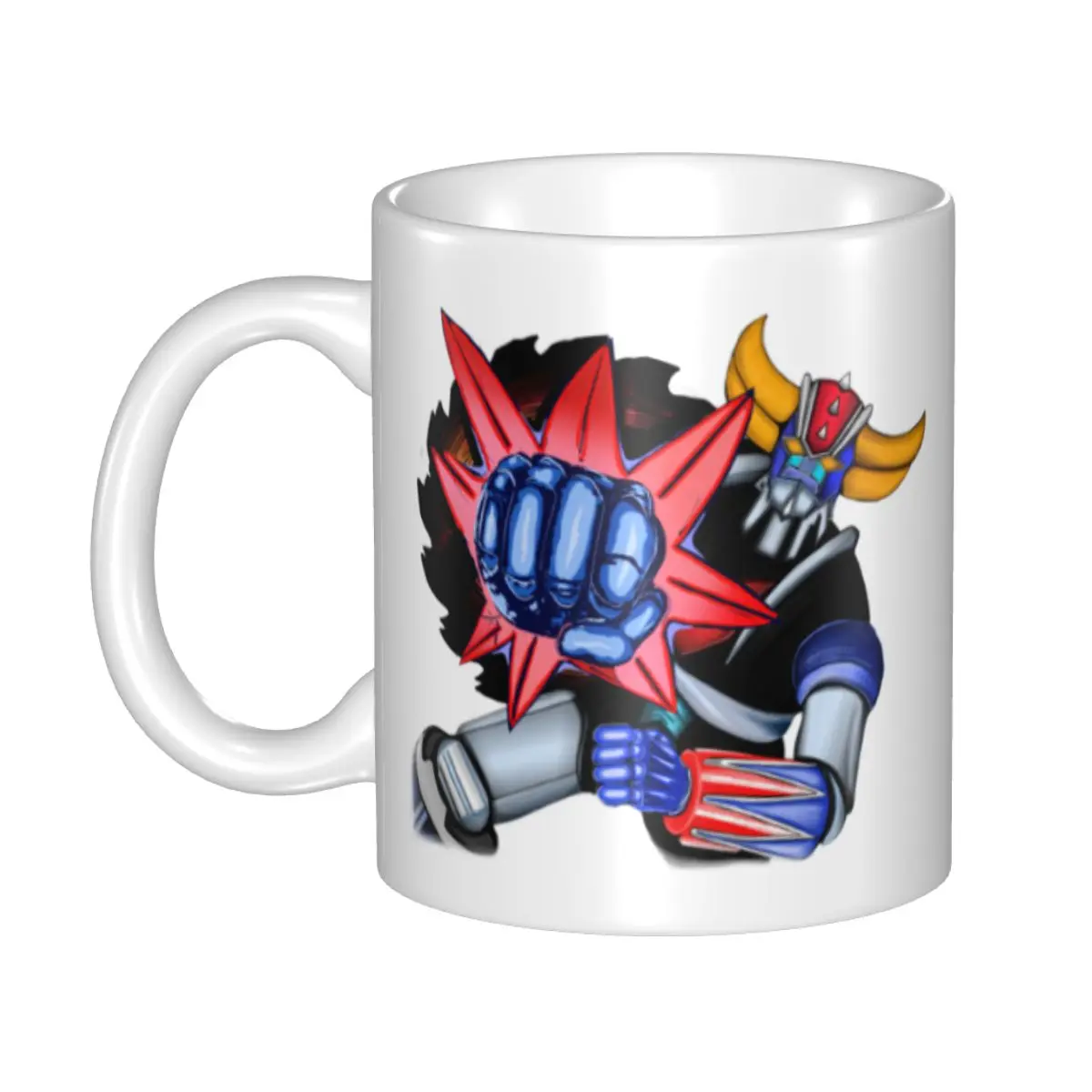 

Customized Mazinger Z Anime Coffee Mugs DIY UFO Robot Goldorak Ceramic Milk Tea Cup