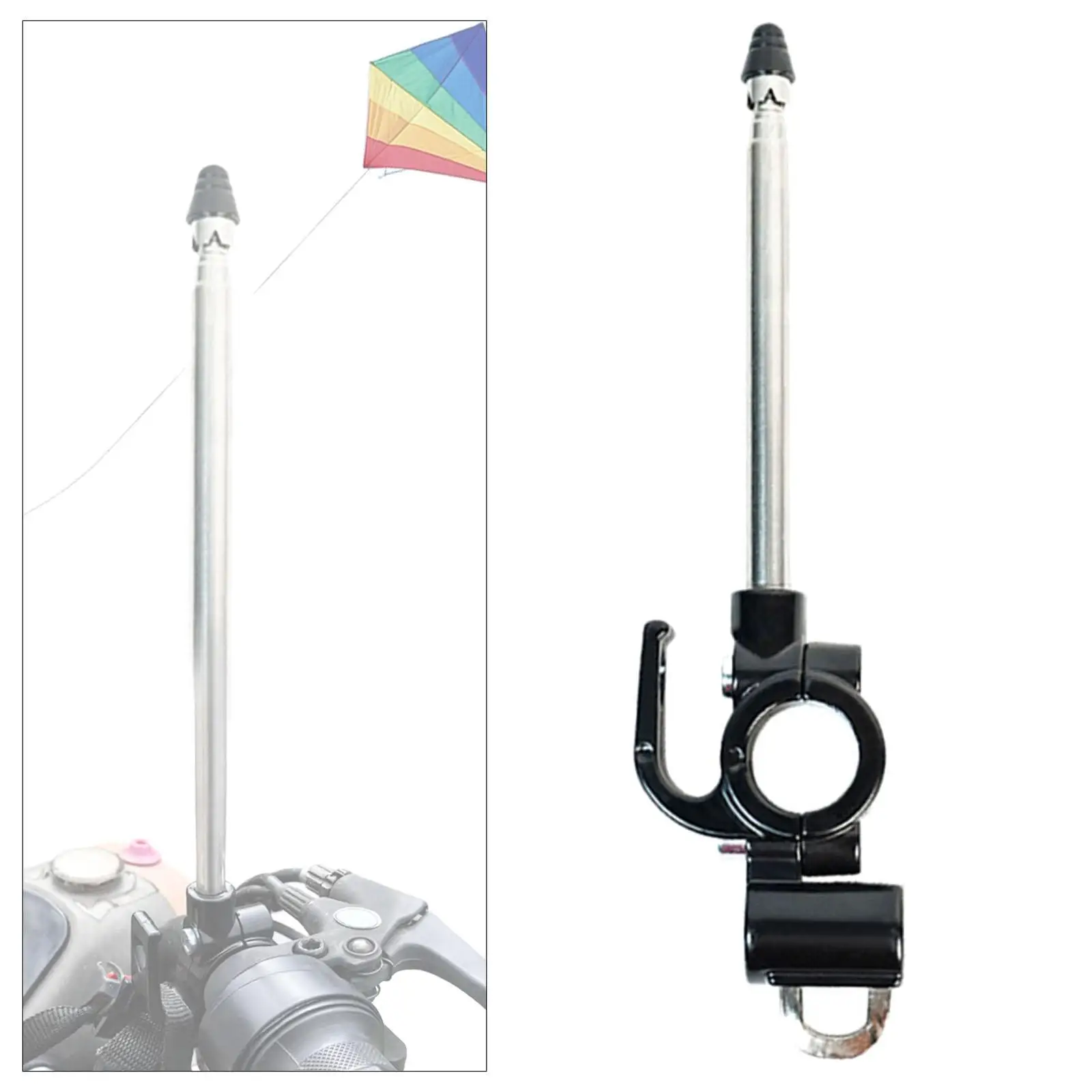 

Motorcycle Flag Pole Stand Motorcycle Kite Line Protector for Motorbike