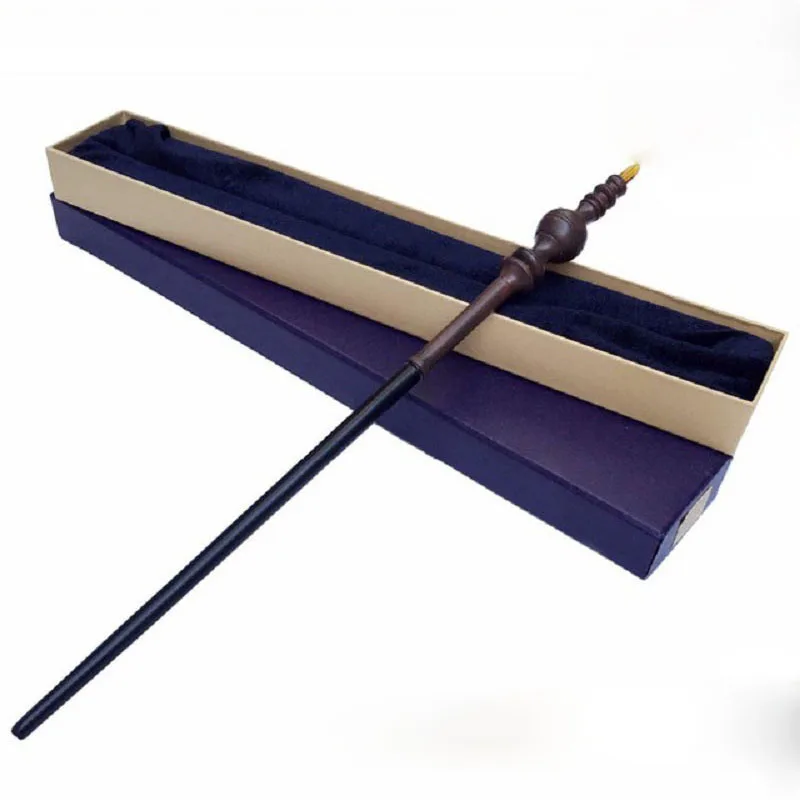 35-42CM Metal Core Magic Wand Cosplay Hermione Granger Premium Gift Box Packaging Model Children\'s Toys Birthday Gift