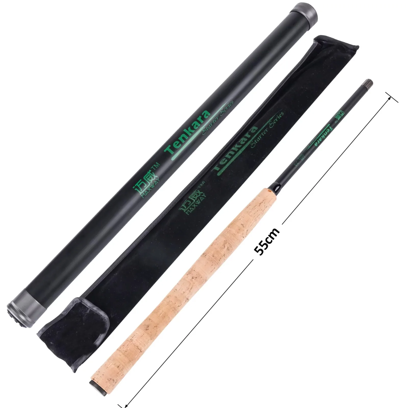 

Удочка Goture Lightweight Tenkara Fly Rod из углеродного волокна, 3/7 Action, 12 футов, 108 г, с нескользящей пробковой рукояткой и чехлом для переноски, для ловли форели и мелкой рыбы.
