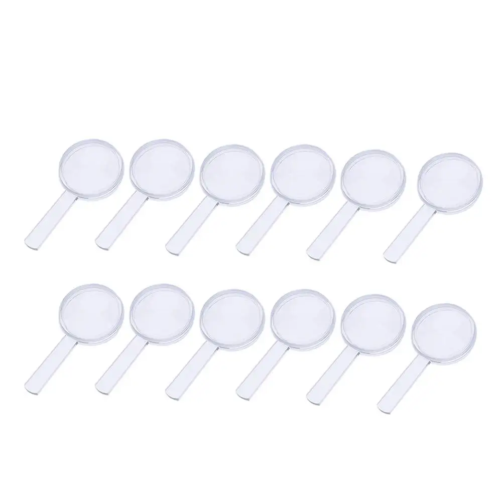 

12 Pcs Plastic Glasses Glasses Durable H held Plastic Kids Ideal Reading Puzzle Jewelry Observation