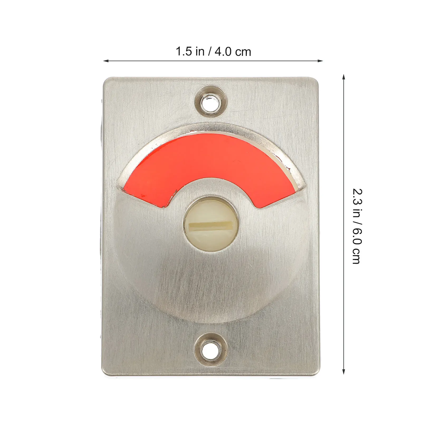 

Bathroom Indicator Lock Silver Public Toilet Partition Door Vacant Engaged Occupied Stainless Steel Restroom Lock For Office