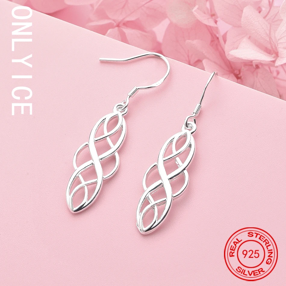 

Selling Party 925 Sterling Silver Earrings Fine Jewelry Valentine'S Day Gift Exquisite Drop Earrings Fashion Party