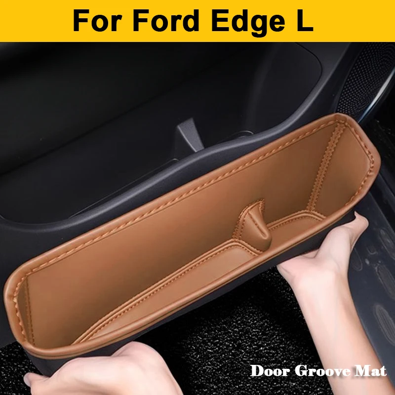 

Для Ford Edge L 2023 2024 2025 Коврик для двери автомобиля Кожаный перчаточный ящик Передняя задняя боковая дверь автомобиля Боковой ящик для хранения Декор Аксессуары