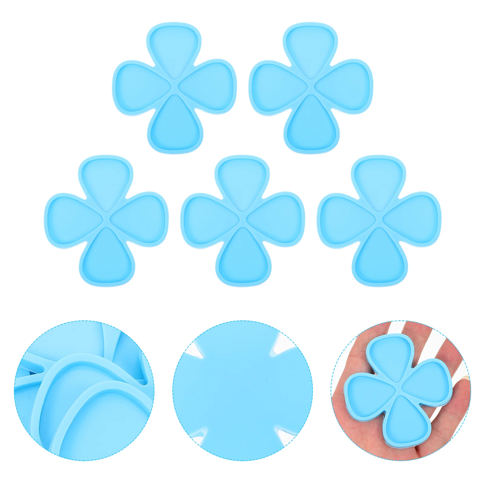 

5 Pcs Pick Guitar Mold Cookie Stencils Frame Silica Gel Jump Rings for Jewelry Making Picks Craft