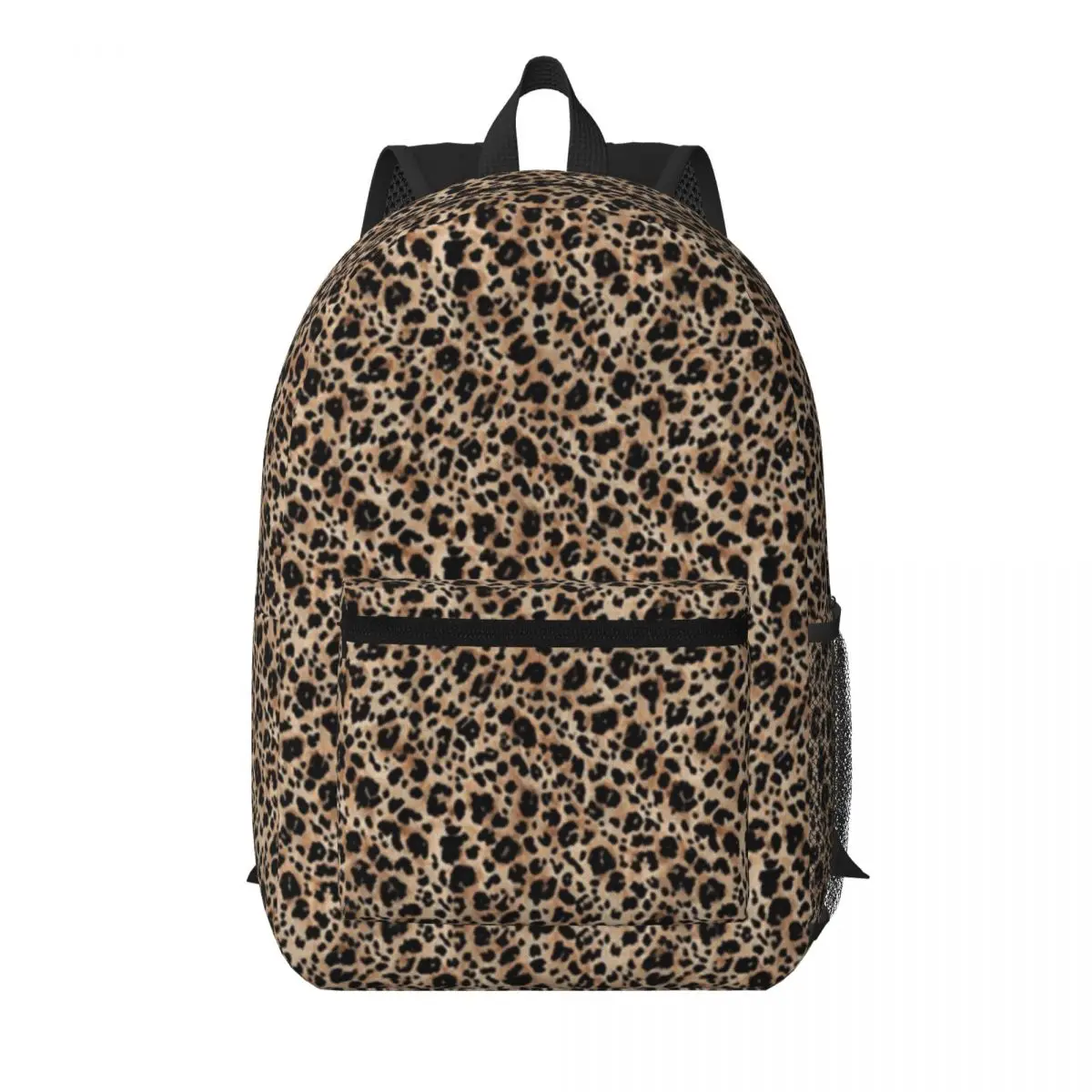 

Brown Leopard Pattern Student Backpack School Bag Hiking Travel Daypack for Men Women Bookbag Shoulder Bags