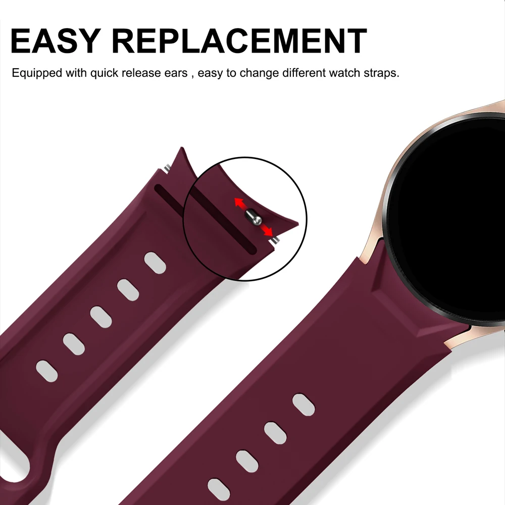 No Gap Band for Samsung Galaxy Watch 6 5 & 4 Band 44mm 40mm/Watch 5 Pro 45mm/Galaxy Watch 4 Classic,20mm Band for Galaxy Watch 5