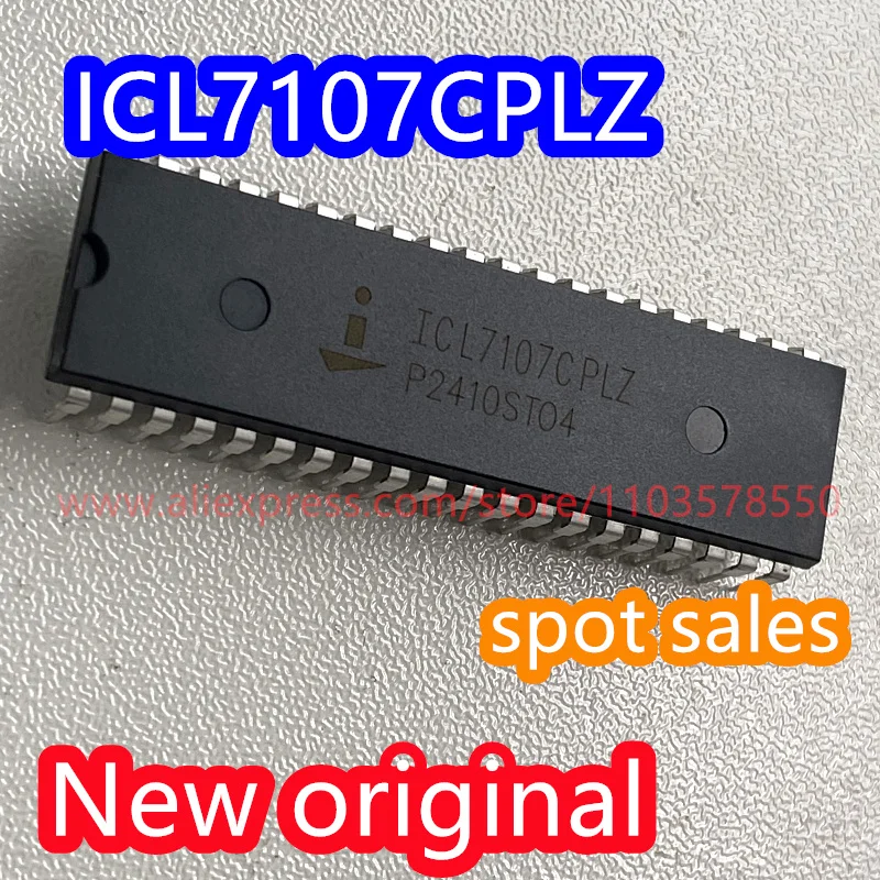 10PCS  ICL7107 ICL7107CPLZ brand new original 3.5-bit analog-to-digital converter chip with direct insertion DIP-40