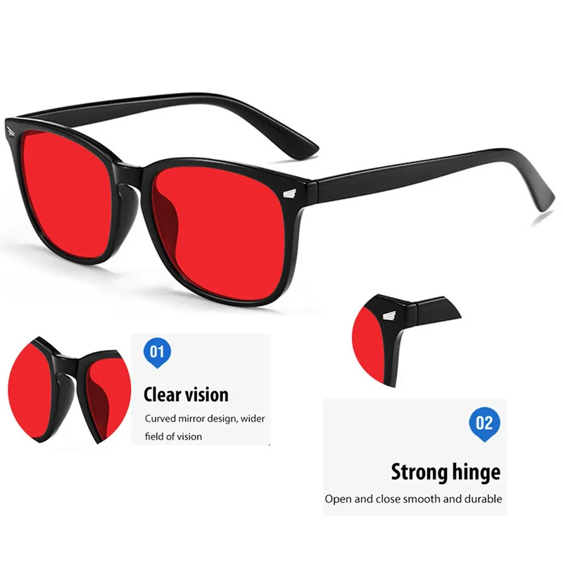 Quadratische Blaulichtfilter-Brille mit Nieten Anti-Blaulicht-Brille für Computer und Spiele zur Reduzierung von Augenermüdung Herren Blaulichtfilter-Brille