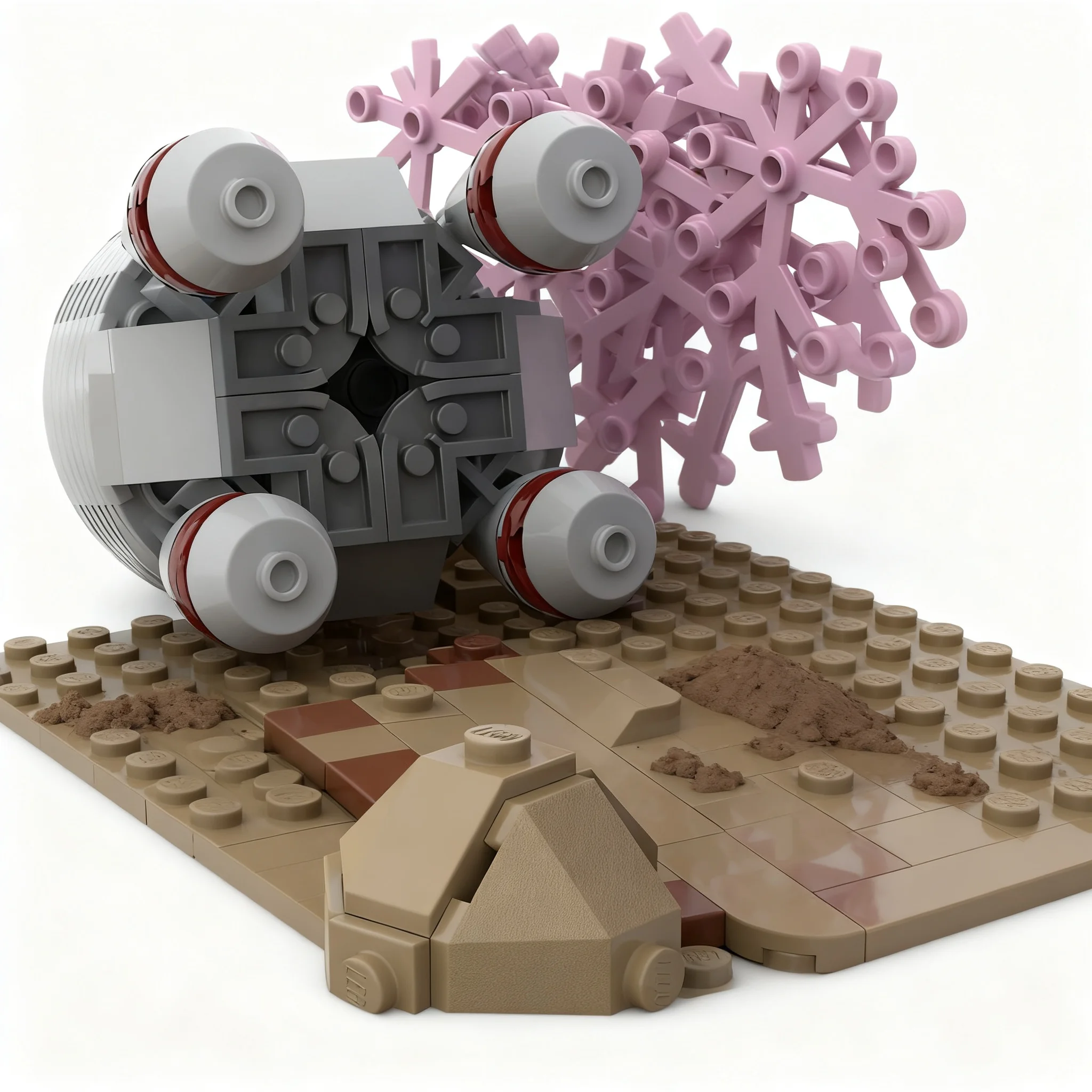490pcs MOC Star Battle The Clone Wars Episode 1 Ambush Model Toy Building Blocks Construction Christmas Gifts DIY Kids Idea view 4