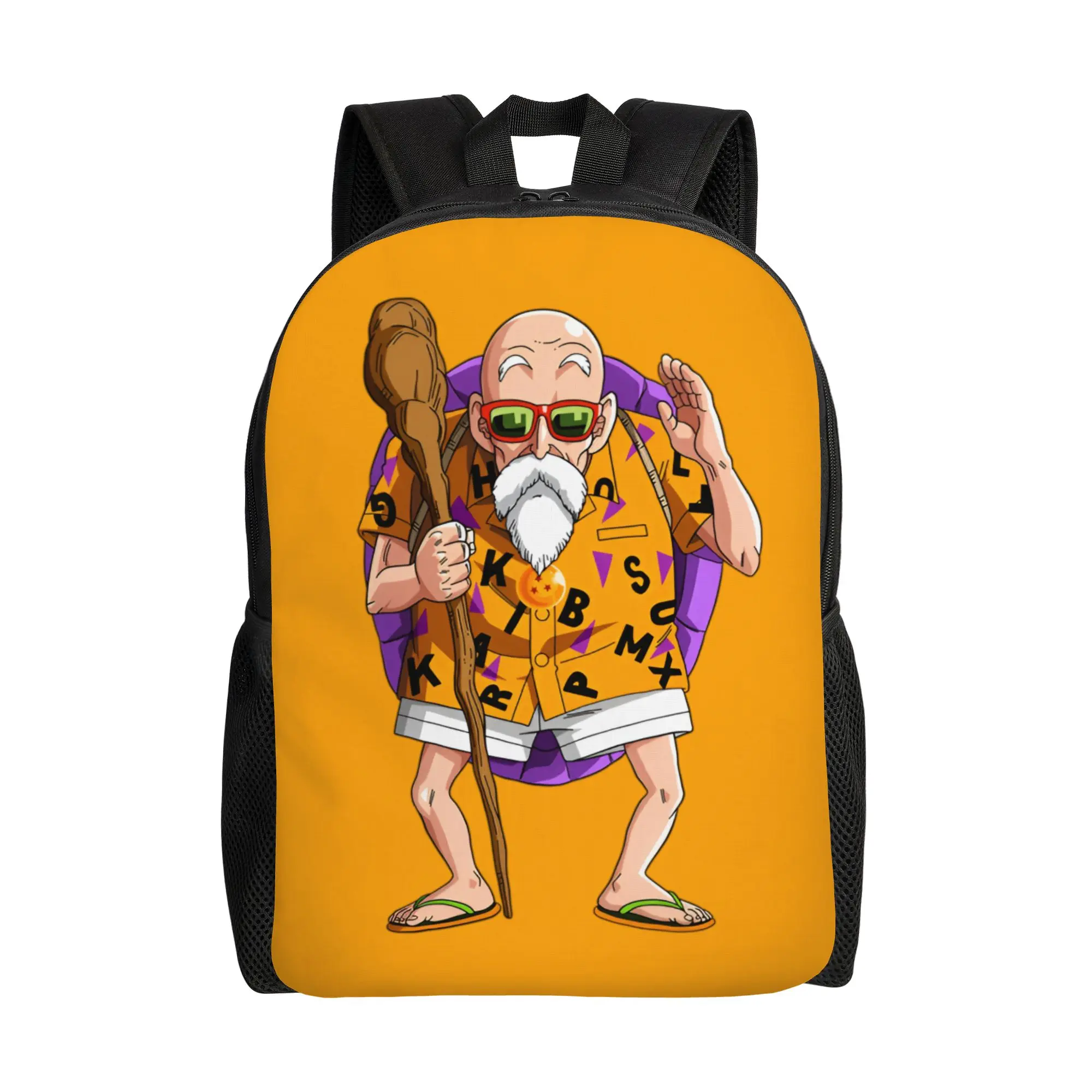 

Custom D-Dragon B-Ball Masters Roshis Laptop Backpack Women Men Basic Bookbag for College School Students Hip Hop Cool Anime Bag