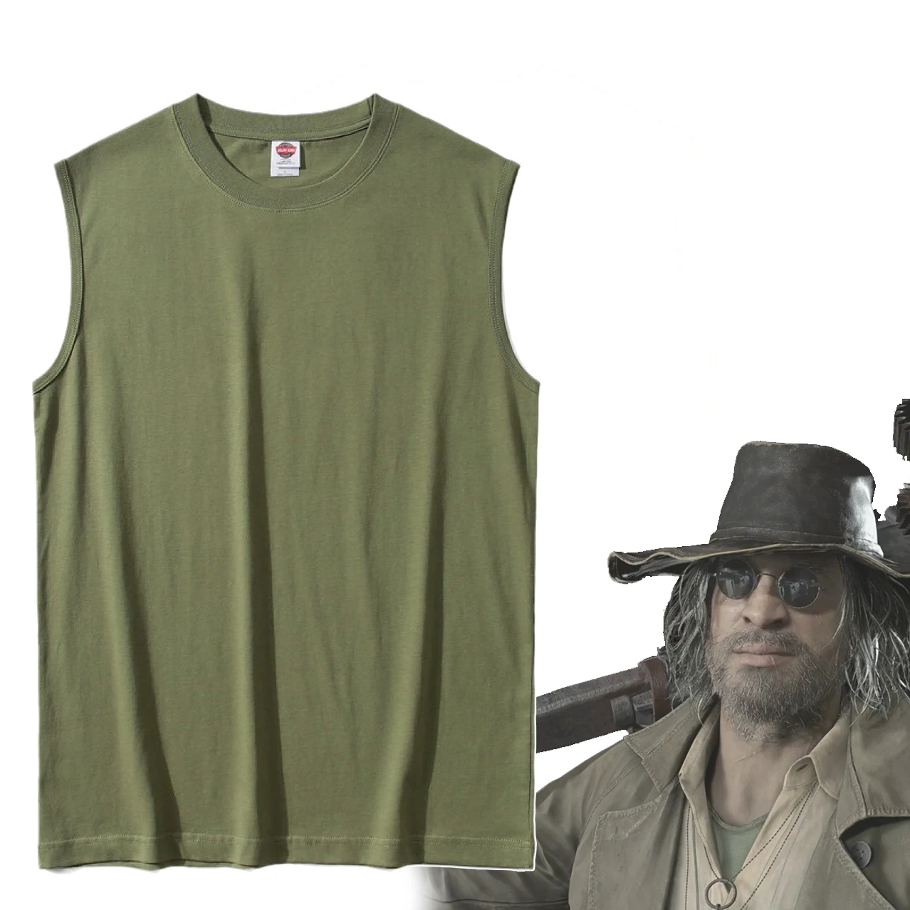 

Green Vest Karl Heisenberg Cosplay Costumes Same Sleeveless T-shirt Game Biohazard Resident Village Uniform For Men 2026 Hot