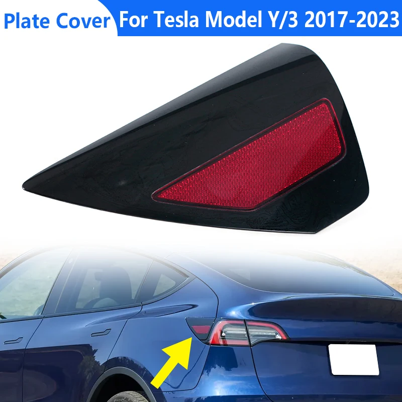

Left Taillight Plate Cover 1525134-00-B For Tesla Model Y/3 2017-2023 Rear Trim Quarter Panel Reflector lamp Charging Port cap