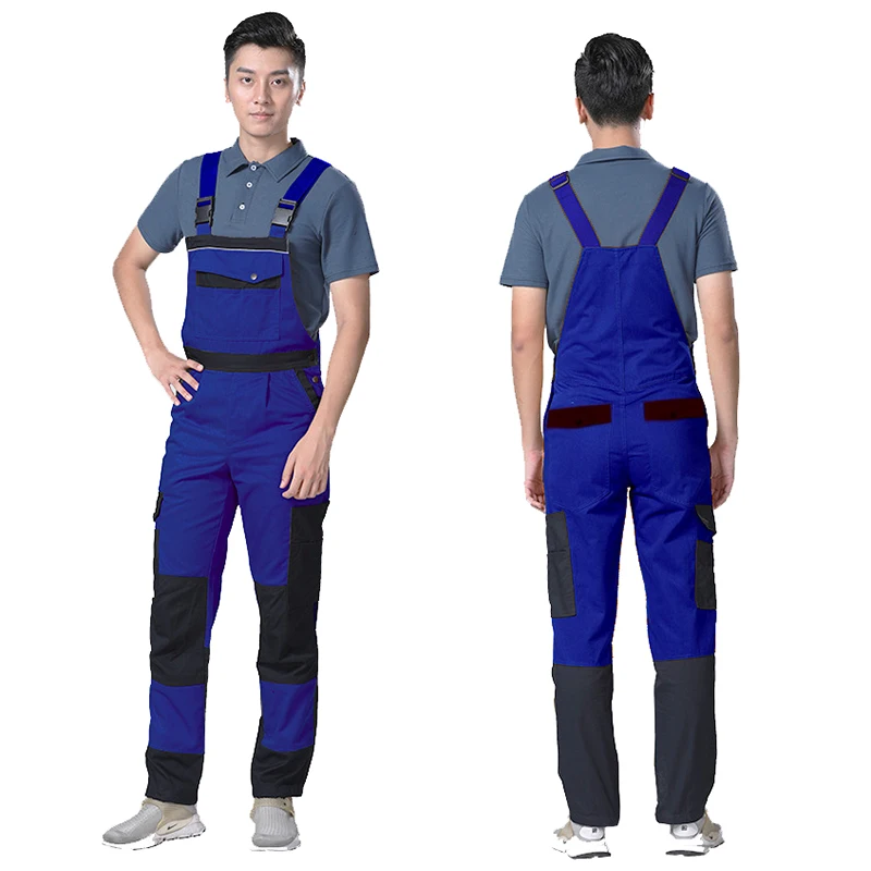 Men's Overalls Workwear Jumpsuit Men Workshop Clothes Repairman Workshop Uniform Overalls Men Workwear