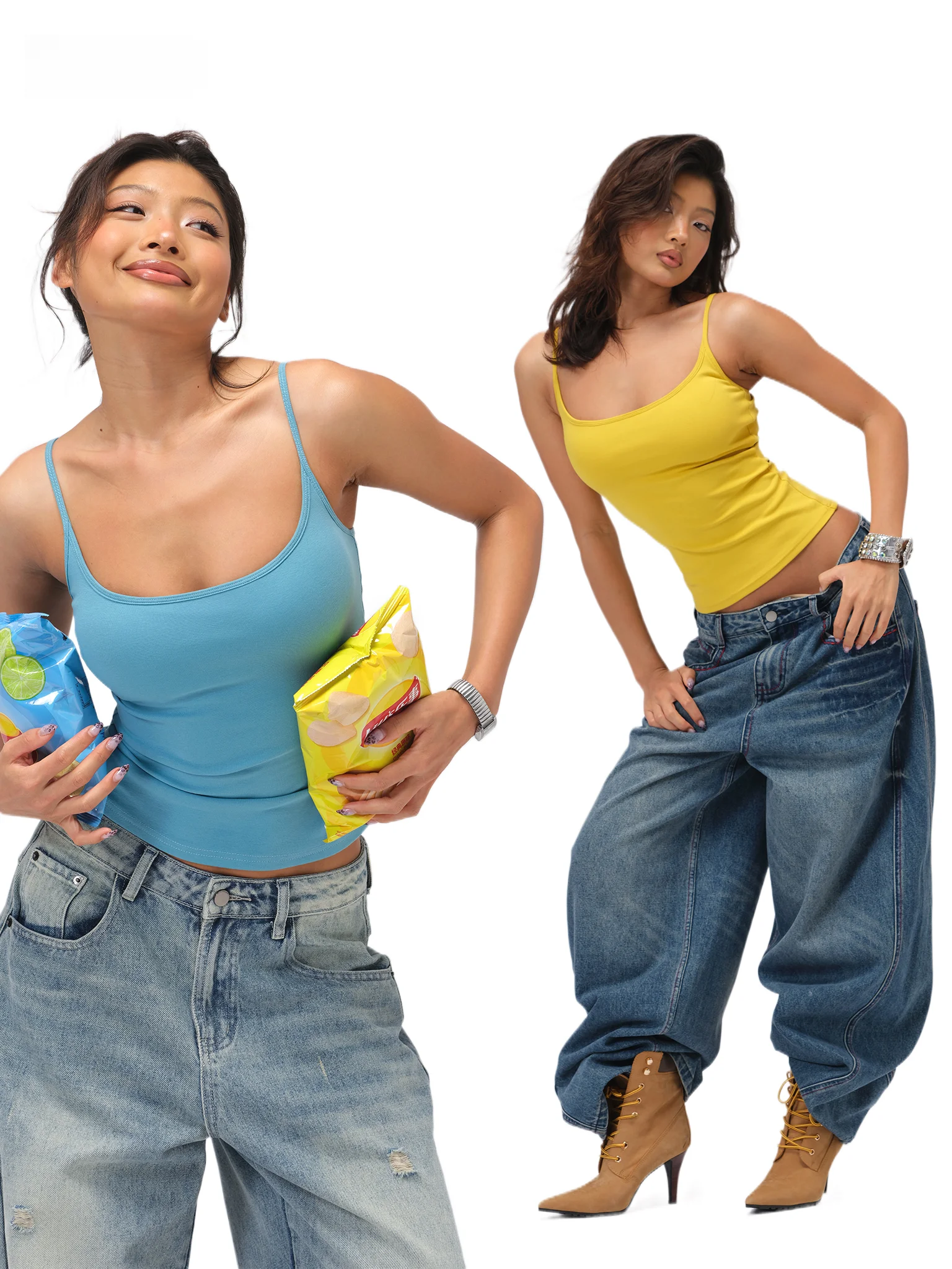 

Классическая облегающая хлопковая майка-топ белого цвета с подкладкой на груди, женская нижняя одежда ii H5S3095