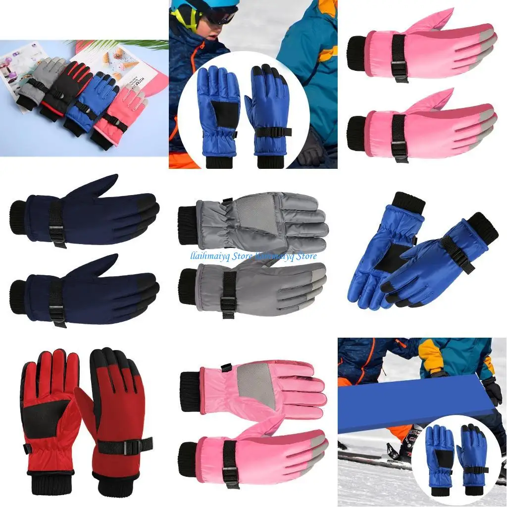 

573B Children Winter Warm Gloves Waterproof Snow Ski Gloves Snow Gloves for Kids Windproof Thicken Gloves