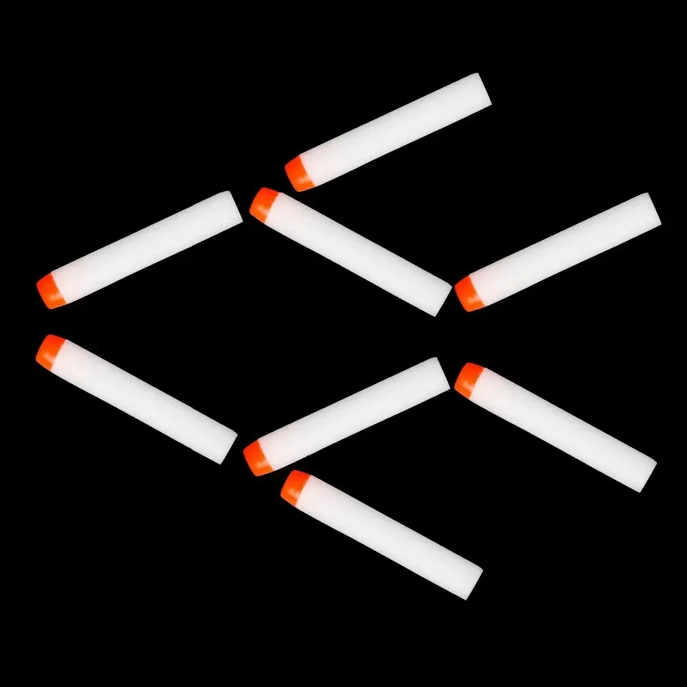 100Pcs Fluorescence Toy Gun Luminous Bullets For Nerf Series Blasters Refill Clip Darts EVA Soft Bullets Glow In The Dark