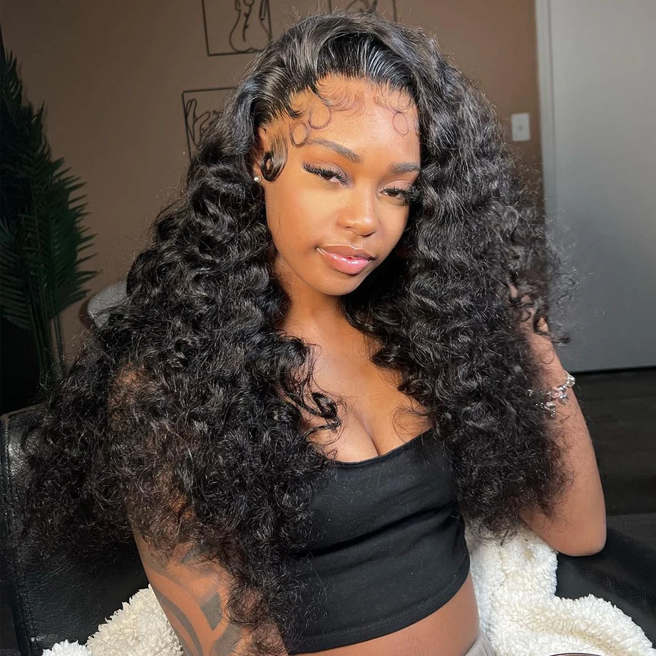 13x6 Hd Loose Deep Wave Lace Frontal Wig 13x4 Curly Lace Front Human Hair Wig Wet And Wavy 5x5 Closure 30 Inch Water Wave Wigs