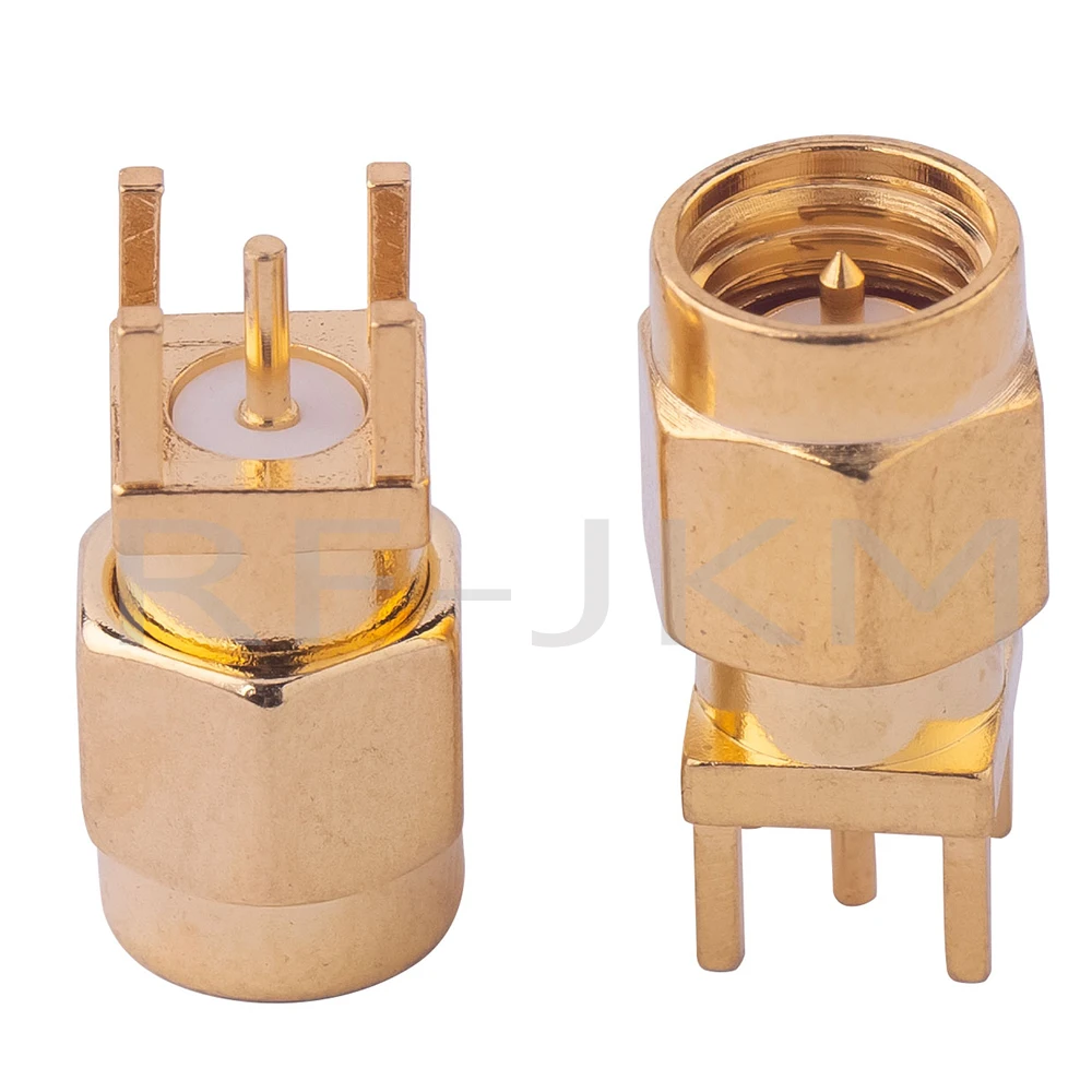 10Pcs SMA Stecker Weibliche Jack Adapter Solder Rand PCB Gerade rechtwinklig Berg RF Kupfer Stecker Steckdose – Detail 15