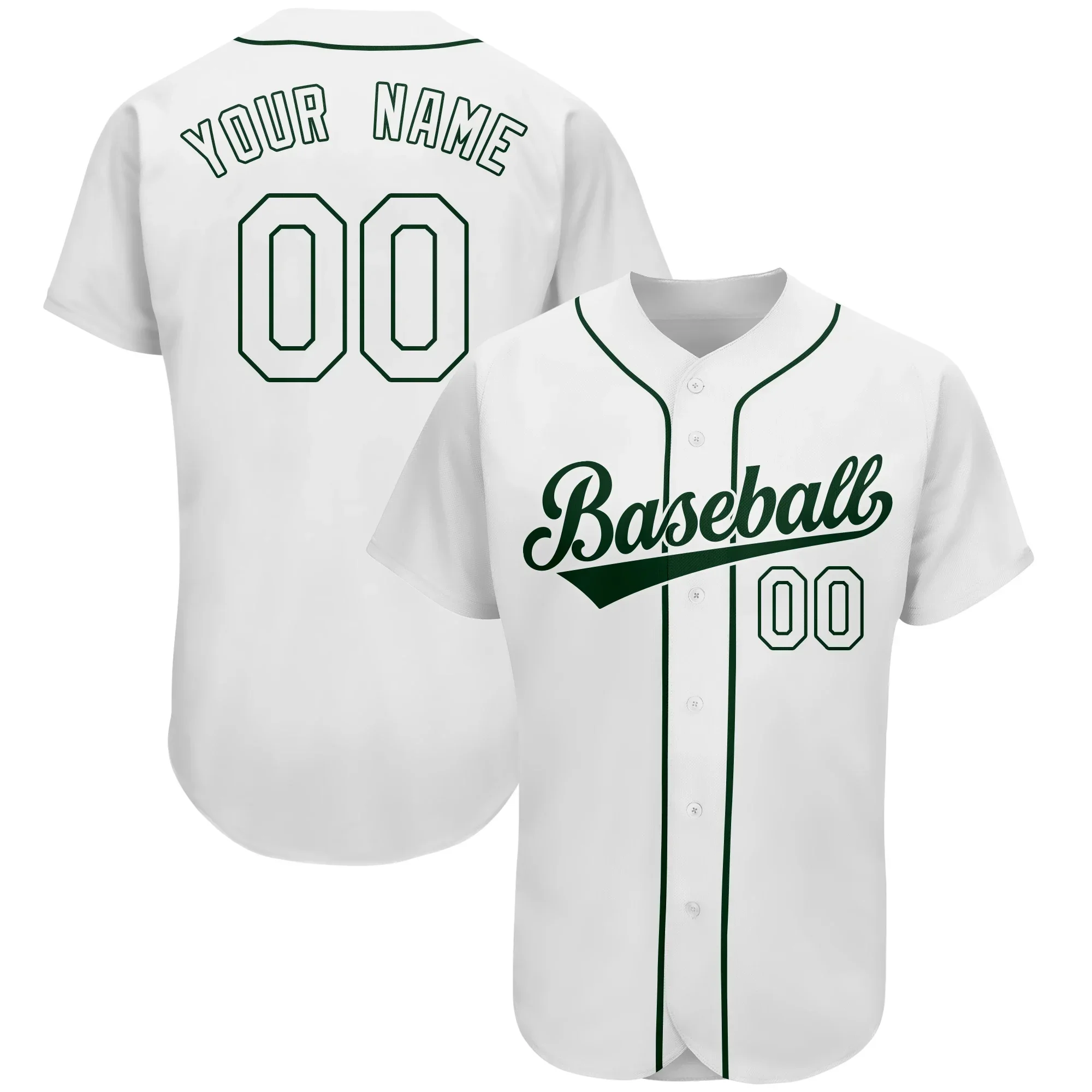 Custom Baseball Jersey Mesh Soft Breathable Softball Uniform Any Colour Team Name&Number Printed for Men/Kid Big size Outdoors