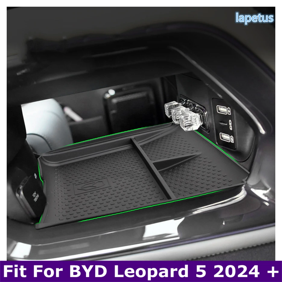 

Central Control Under Multifunction Container Box Storage Box Phone Holder Tray Accessory Cover Fit For BYD Leopard 5 2024 2025