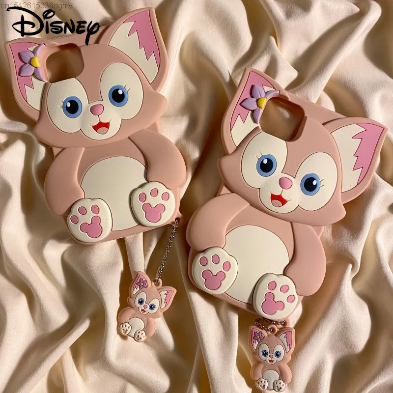 Disney LinaBell Cute 3D Anime Apple Phone Aesthetic Case Iphone 14 7 8 Plus Cover Kawaii Korean Style Iphone 11 12 13 Pro Max