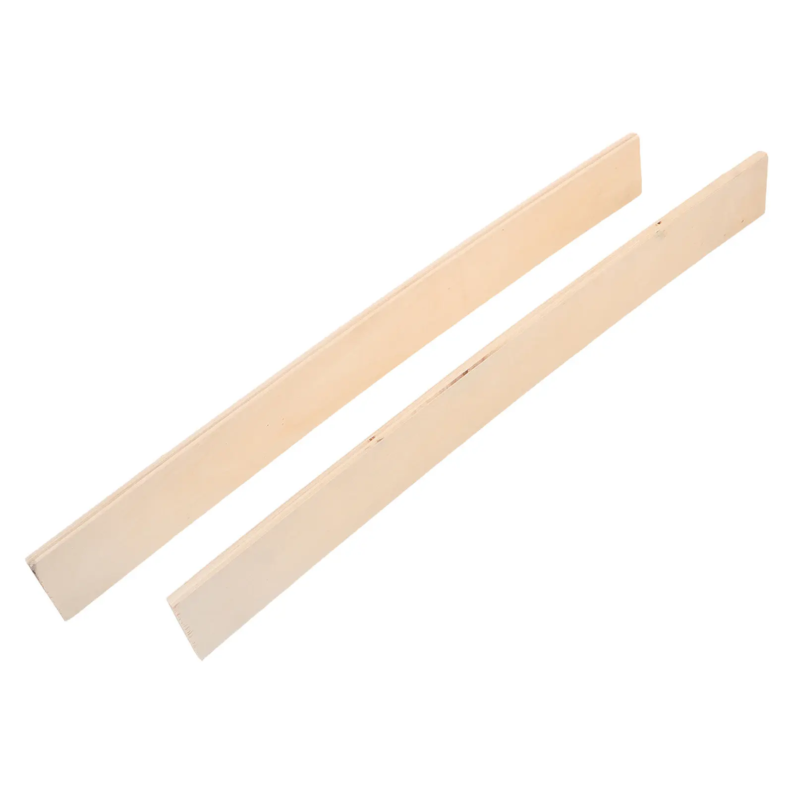2Pcs Replacement Wooden Bed Slats Heavy Duty Pine Wood Mattress Support for Platform Bed Frame Reinforcement
