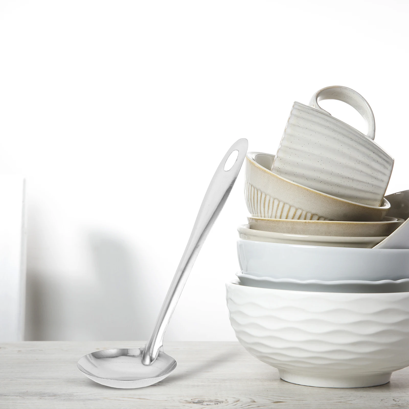 

4pcs Hot Pot Spoon Set Stainless Steel Soup Ladle Colander Spoon Food Serving Utensils Long Handle Heat Resistant Kitchen Use