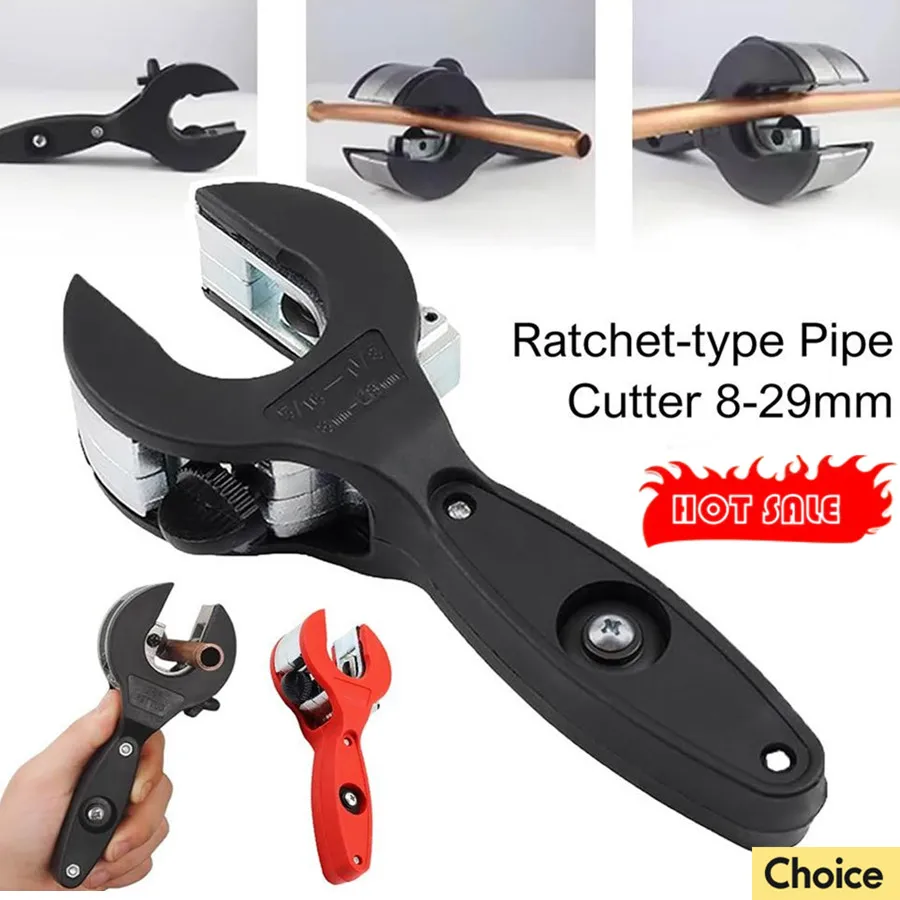 1pc Ratchet Tube Pipe Cutter For Cutting 8-29mm Stainless Steel Copper Aluminium Ratchet Scissors Hose Cutting Hand Tools