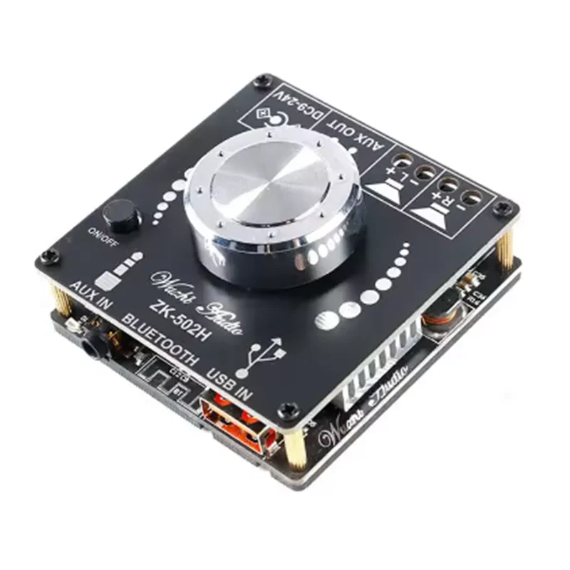 Audio MINI 2.0 Stereo Bluetooth Digital Amplifier Board Module Multiple Input 50W