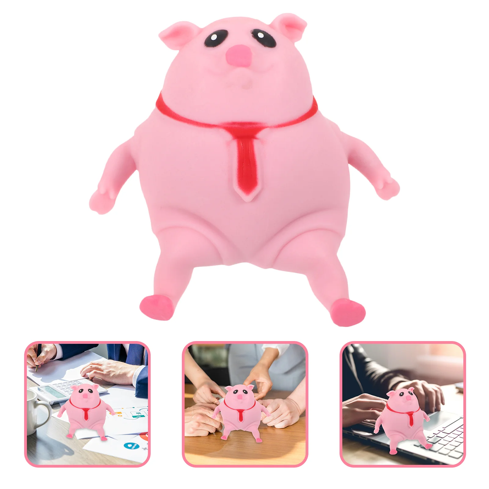 

Cartoon Pig Toy Squeeze Pig Toy Prank Pig Shaped Toy Squeezing Toy Stress Toy for Office party favors