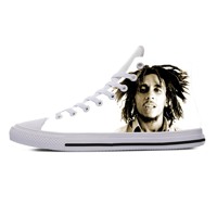 Hot Cool Bob Marley Fashion High Sneakers Summer Men Women High Quality Handiness Casual Shoes Classic High Help Board Shoes